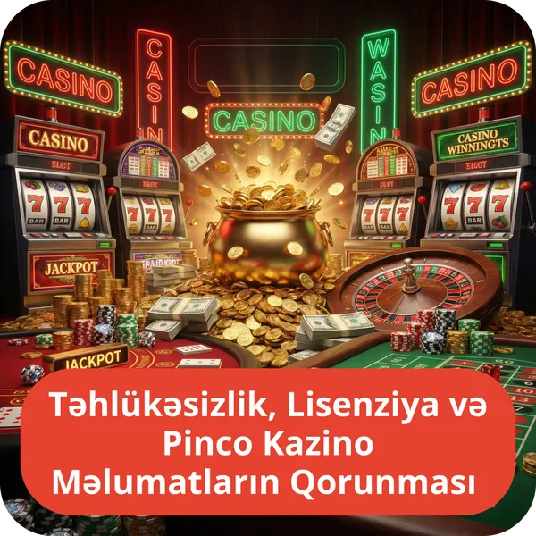 Təhlükəsizlik, Lisenziya və Pinco Kazino Məlumatların Qorunması